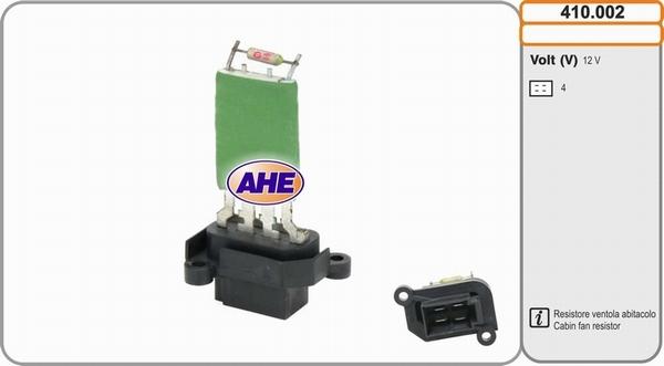 AHE 410.002 - Резистор, електромотор-вентилатор охлаждане vvparts.bg