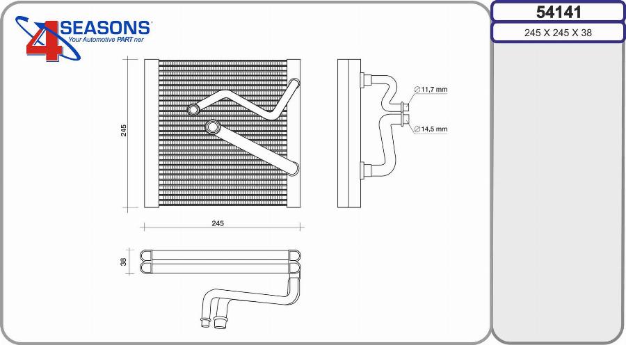 AHE 54141 - Изпарител, климатична система vvparts.bg