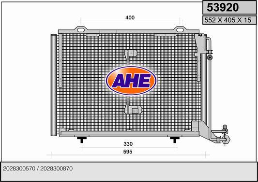 AHE 53920 - Кондензатор, климатизация vvparts.bg