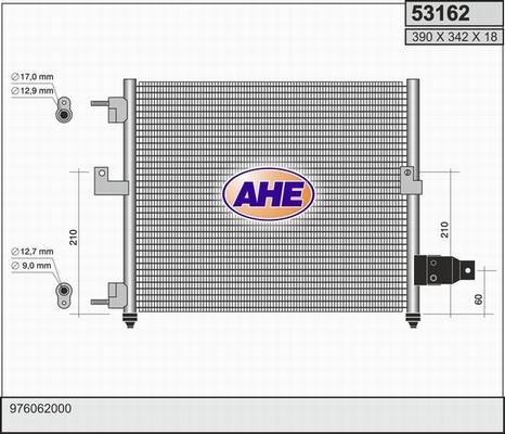 AHE 53162 - Кондензатор, климатизация vvparts.bg