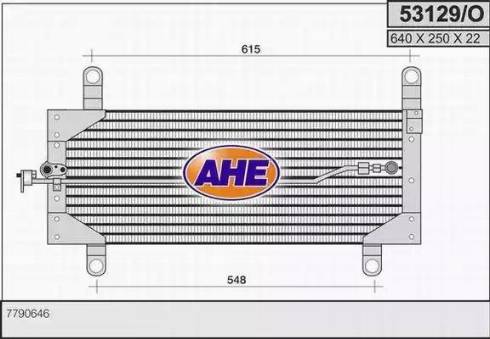 AHE 53129/O - Кондензатор, климатизация vvparts.bg