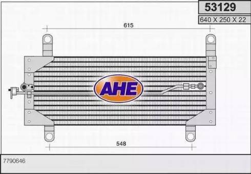 AHE 53129 - Кондензатор, климатизация vvparts.bg