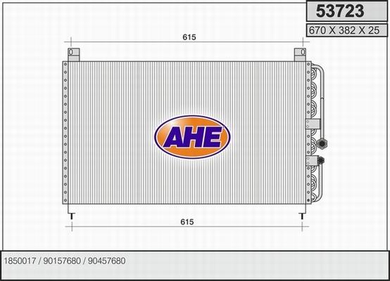 AHE 53723 - Кондензатор, климатизация vvparts.bg