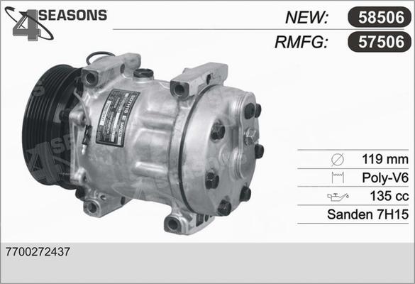 AHE 57506 - Компресор, климатизация vvparts.bg