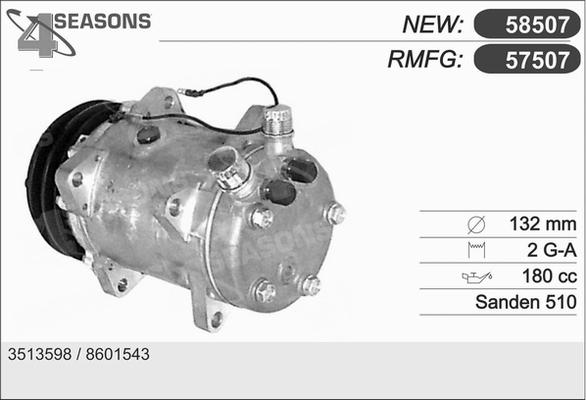 AHE 57507 - Компресор, климатизация vvparts.bg