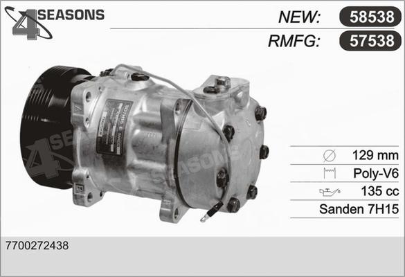 AHE 57538 - Компресор, климатизация vvparts.bg