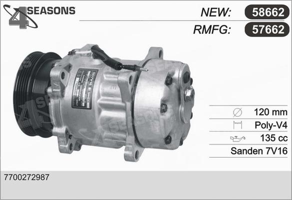 AHE 57662 - Компресор, климатизация vvparts.bg