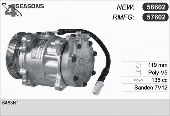 AHE 57602 - Компресор, климатизация vvparts.bg