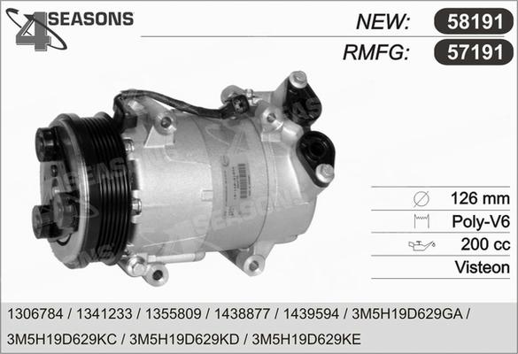 AHE 57191 - Компресор, климатизация vvparts.bg