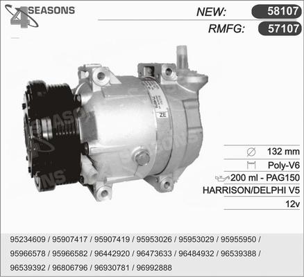 AHE 57107 - Компресор, климатизация vvparts.bg