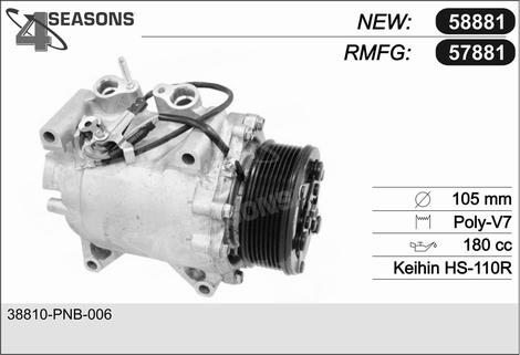 AHE 57881 - Компресор, климатизация vvparts.bg