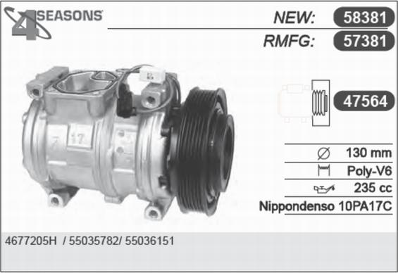 AHE 57381 - Компресор, климатизация vvparts.bg