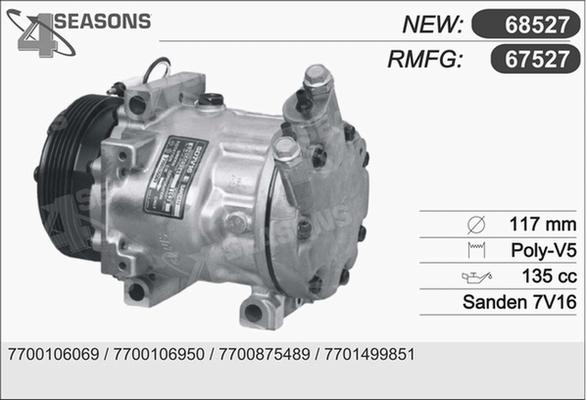 AHE 68527 - Компресор, климатизация vvparts.bg