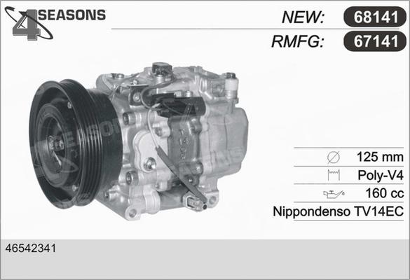 AHE 68141 - Компресор, климатизация vvparts.bg