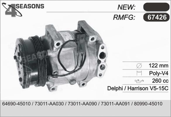 AHE 67426 - Компресор, климатизация vvparts.bg