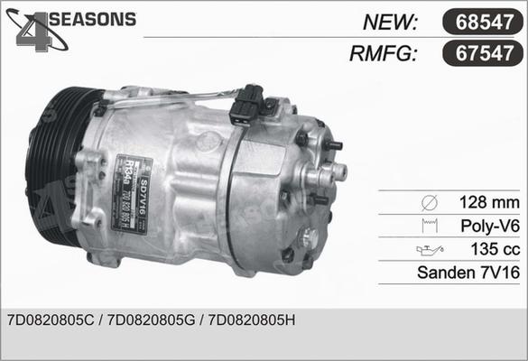 AHE 67547 - Компресор, климатизация vvparts.bg