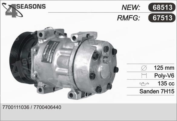 AHE 67513 - Компресор, климатизация vvparts.bg