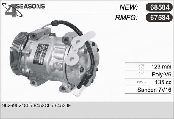 AHE 67584 - Компресор, климатизация vvparts.bg