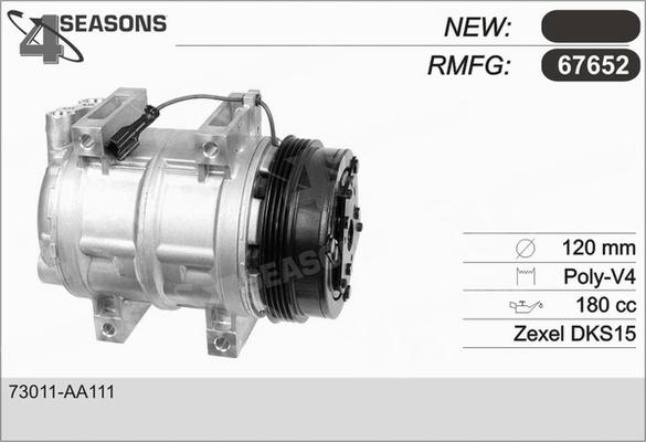 AHE 67652 - Компресор, климатизация vvparts.bg