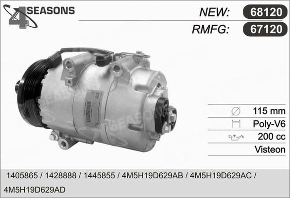 AHE 67120 - Компресор, климатизация vvparts.bg