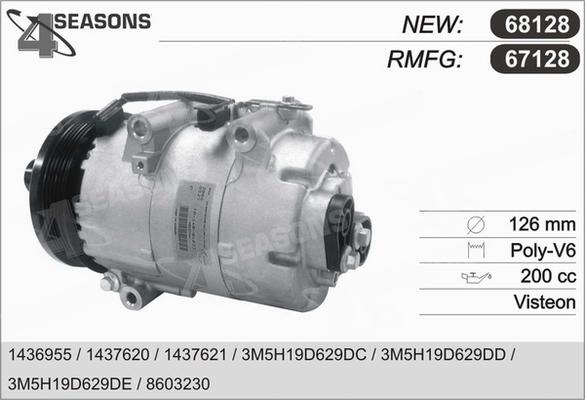 AHE 67128 - Компресор, климатизация vvparts.bg