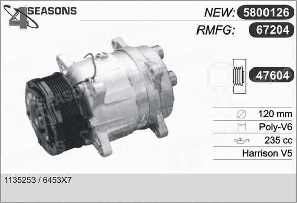 AHE 67204 - Компресор, климатизация vvparts.bg