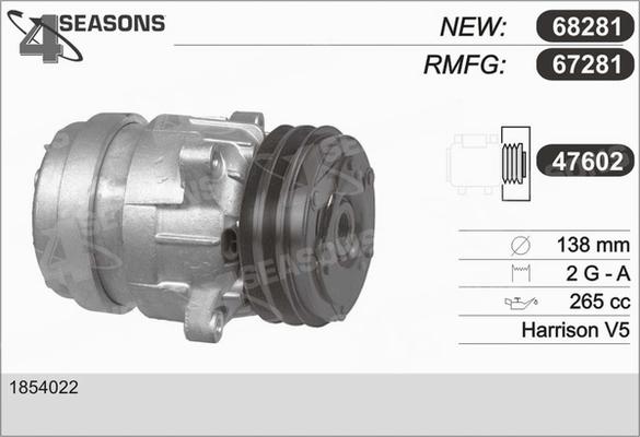 AHE 67281 - Компресор, климатизация vvparts.bg