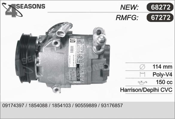 AHE 67272 - Компресор, климатизация vvparts.bg