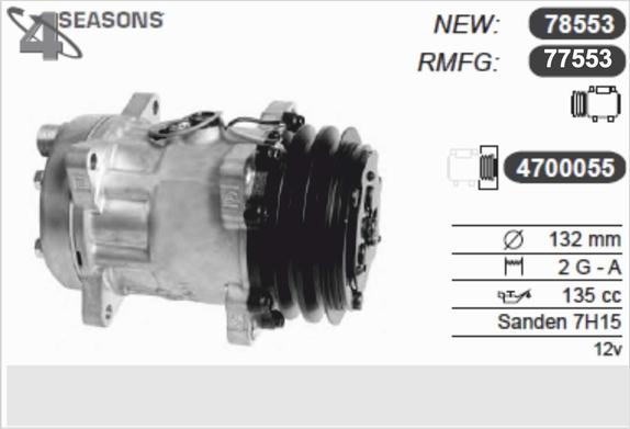 AHE 77553 - Компресор, климатизация vvparts.bg