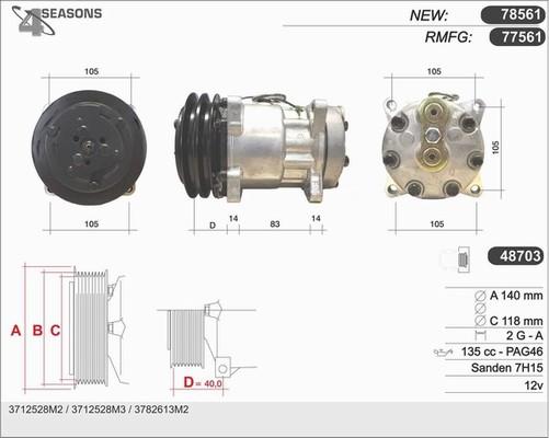 AHE 77561 - Компресор, климатизация vvparts.bg