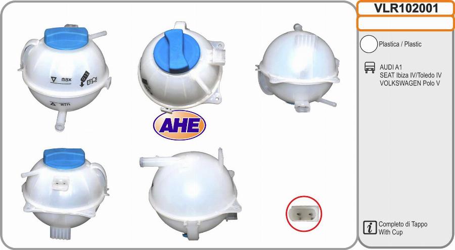 AHE VLR102001 - Разширителен съд, охладителна течност vvparts.bg