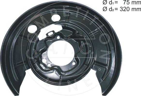 AIC 56431 - Предпазна пластина, спирачни дискове vvparts.bg