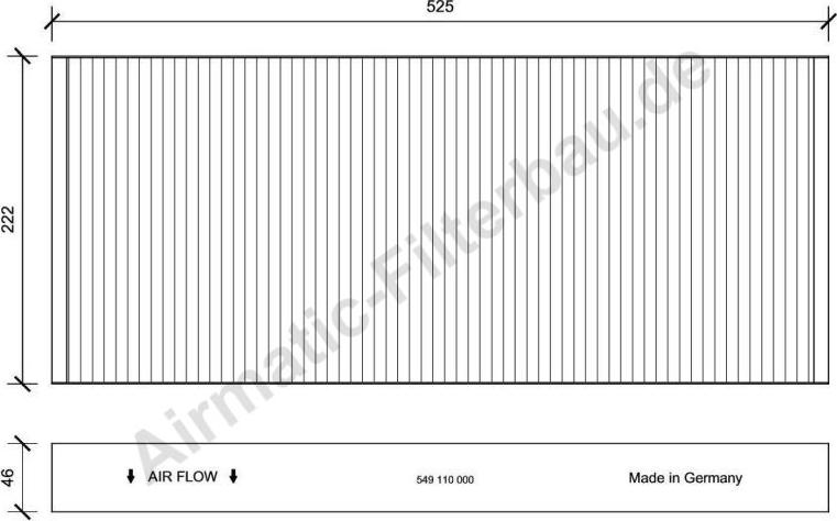 Airmatic IF0549 - Филтър купе (поленов филтър) vvparts.bg