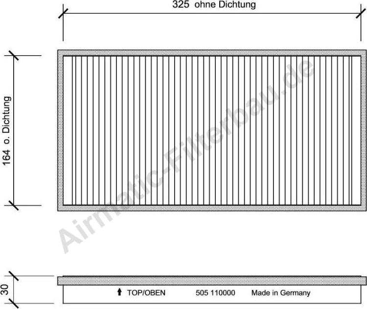 Airmatic IF0505 - Филтър купе (поленов филтър) vvparts.bg