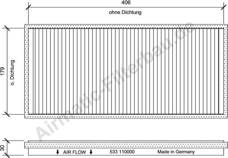 Airmatic IF0533 - Филтър купе (поленов филтър) vvparts.bg