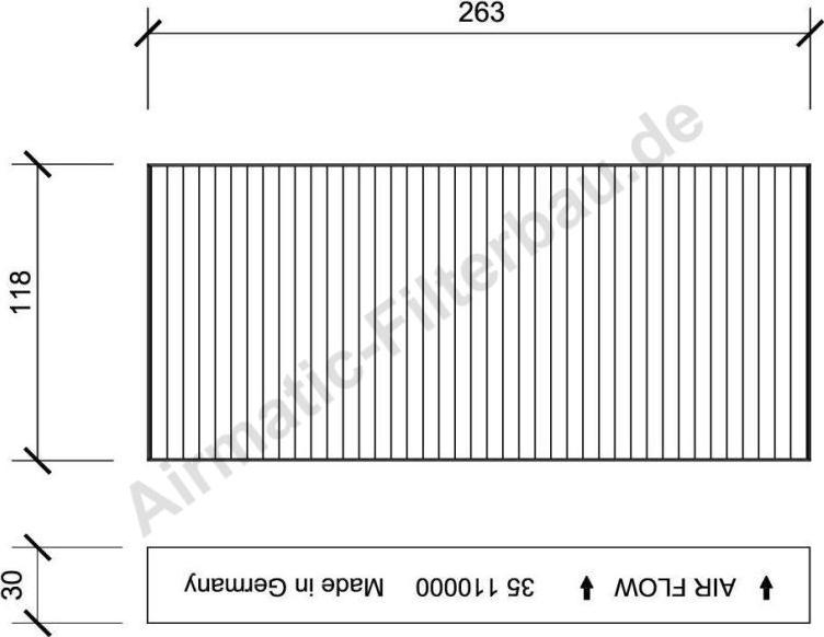 Airmatic IF0035 - Филтър купе (поленов филтър) vvparts.bg