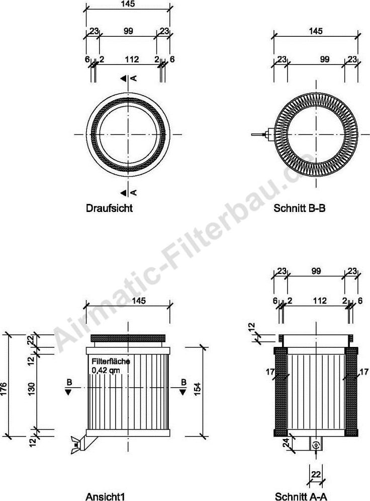 Airmatic IF0817 - Филтър купе (поленов филтър) vvparts.bg