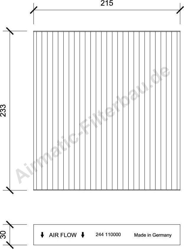 Airmatic IF0244 - Филтър купе (поленов филтър) vvparts.bg