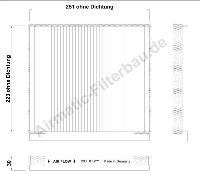 Airmatic IF0280 - Филтър купе (поленов филтър) vvparts.bg