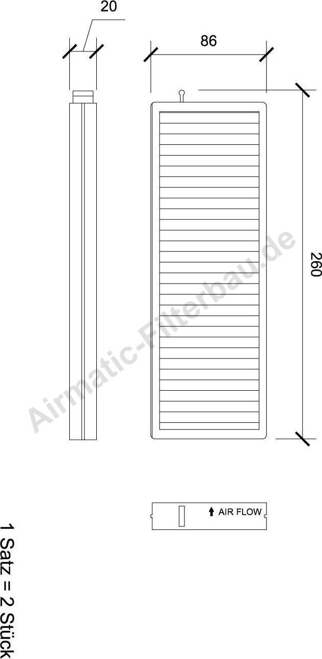 Airmatic IF0223S - Филтър купе (поленов филтър) vvparts.bg