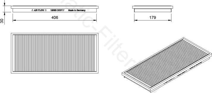 Airmatic IF1533B - Филтър купе (поленов филтър) vvparts.bg