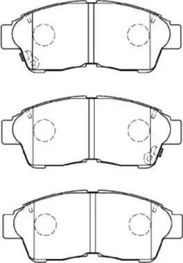 AISIN A1N048 - Комплект спирачно феродо, дискови спирачки vvparts.bg