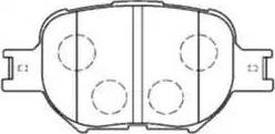 AISIN A1N065 - Комплект спирачно феродо, дискови спирачки vvparts.bg