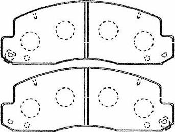 AISIN A1N060 - Комплект спирачно феродо, дискови спирачки vvparts.bg