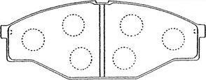 AISIN A1N063 - Комплект спирачно феродо, дискови спирачки vvparts.bg