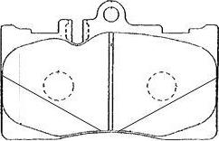 AISIN A1N009 - Комплект спирачно феродо, дискови спирачки vvparts.bg