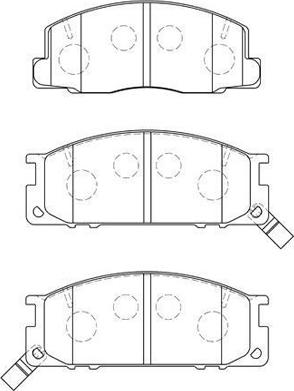 AISIN A1N083 - Комплект спирачно феродо, дискови спирачки vvparts.bg