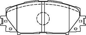 AISIN A1N192 - Комплект спирачно феродо, дискови спирачки vvparts.bg