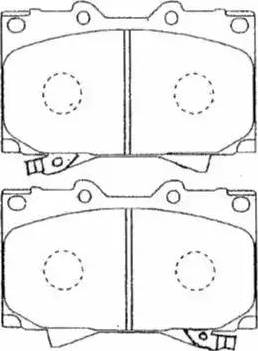 AISIN A1N144 - Комплект спирачно феродо, дискови спирачки vvparts.bg