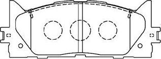 AISIN A1N154 - Комплект спирачно феродо, дискови спирачки vvparts.bg